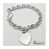 Bracciale con cuore a ciondolo personalizzabile