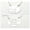 Collana serotonina, con l'ormone della felicità inciso
