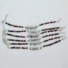 Bracciale personalizzabile con incisione con pietre naturali