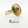 anello in argento dorato