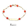bracciale da neonato in oro re coralli personalizzabile