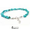 bracciale di turchesi naturali con chiusura in argento