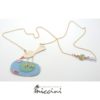 Collana con uccellino nello stagno