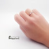 anello cuori bianco