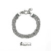 Bracciale treccia argento