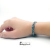 bracciale treccia argento brunito