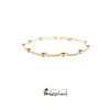 bracciale pallini argento dorato
