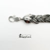 Bracciale treccia in argento brunito