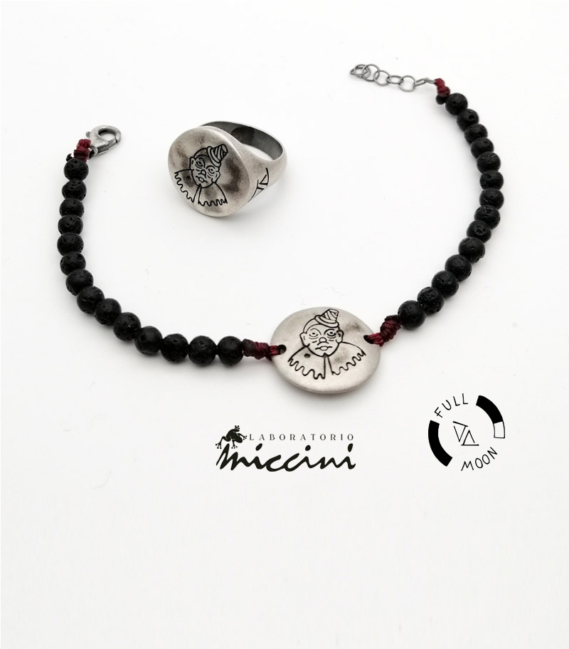 anello e bracciale clown foolmoon