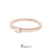 Anello minimal con diamante