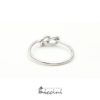 Anello nodo savoia in oro bianco