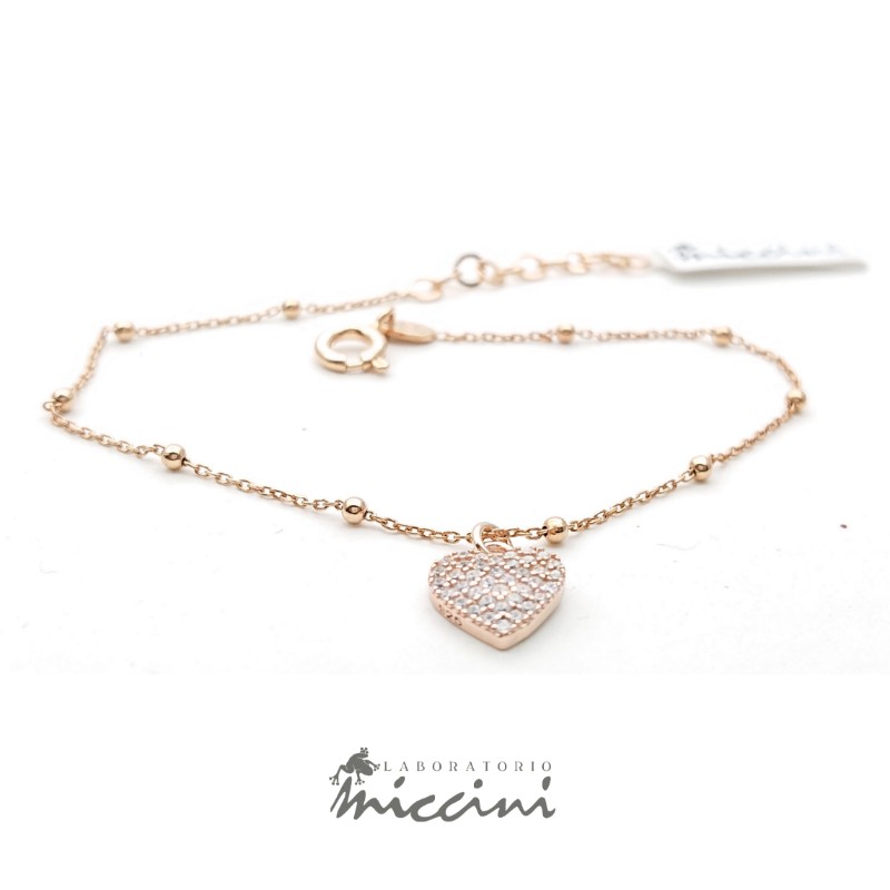 Bracciale con cuore pendente