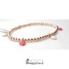 Bracciale con cuori bianchi e rossi