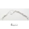 Chiusura bracciale pepite martellate in argento