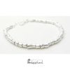 Bracciale pepite martellate in argento