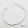 Bracciale pepite martellate in argento