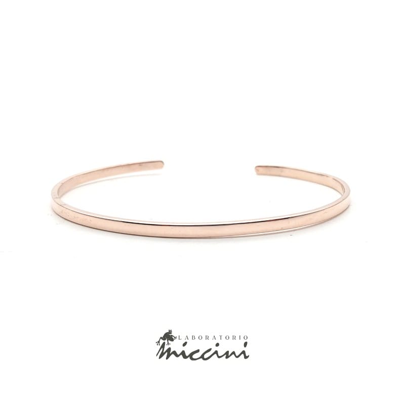 bracciale rigido in oro rosa