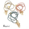 collane con microcristalli rosa, oro e blu ottanio