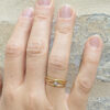 Anello Con Diamante Fatto A Mano In Oro Rosa