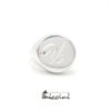 Anello chevalier da uomo in argento personalizzabile
