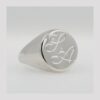 Anello chevalier da uomo in argento personalizzabile
