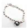 Bracciale con Mappamondo a Ciondolo in ARGENTO