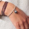 Bracciale con Mappamondo a Ciondolo in ARGENTO