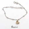 Bracciale con cuore in oro personalizzabile con incisione