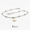 Bracciale con cuore in oro personalizzabile con incisione