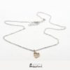 Collana con cuore in oro personalizzabile con incisione
