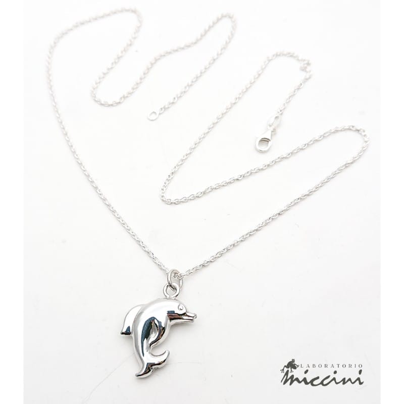 Collana con delfino in argento