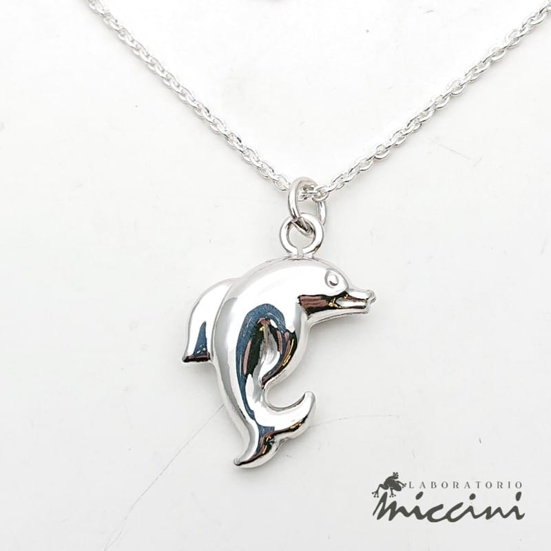 Collana con delfino in argento 925