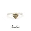 Anello con cuore in oro personalizzabile con incisione