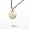 Collana con Iniziale e Diamantino fatta ed incisa a mano