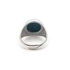 Anello chevalier con onice  in argento