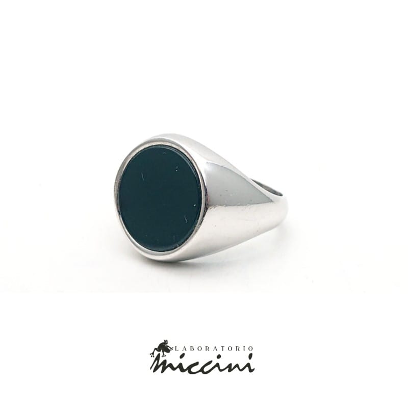 Anello con onice in argento