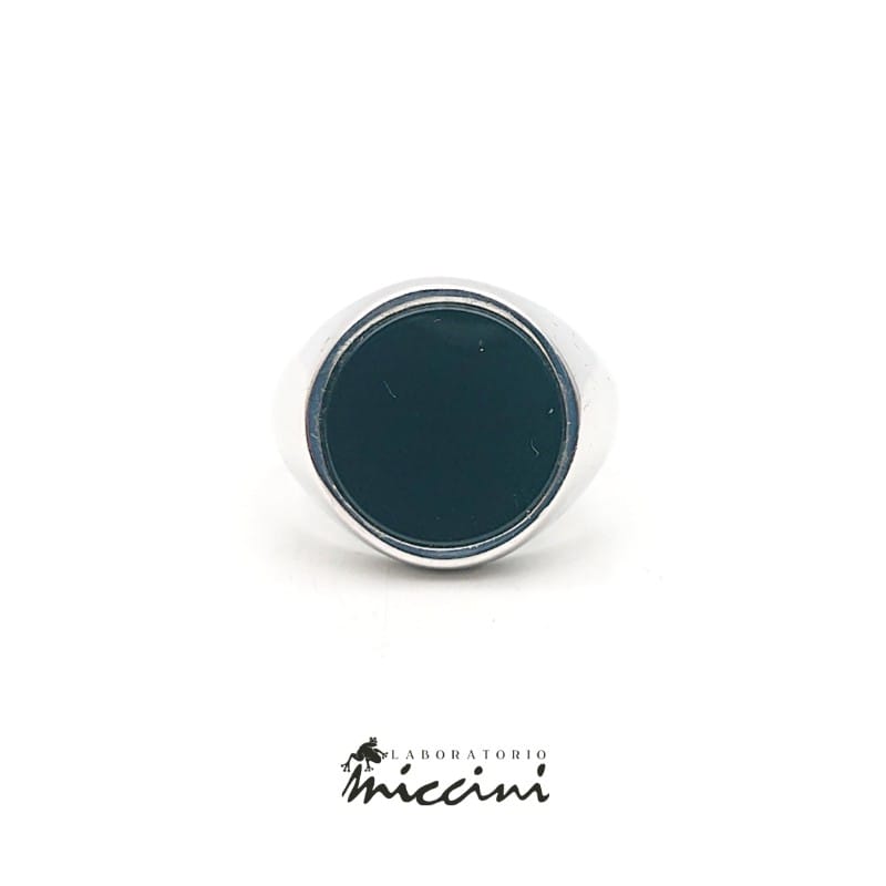 Anello con onice in argento