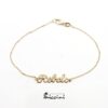 Bracciale Con Nome In Oro Giallo Fatto A Mano