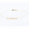 Bracciale con Nome in Oro giallo fatto a mano