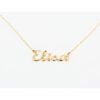 Collana con Nome in Oro giallo fatta a mano