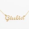 Collana con Nome Giulia in Oro giallo fatta a mano