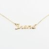 Collana con Nome Irene in Oro giallo fatta a mano