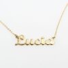 Collana con Nome Lucia in Oro gia