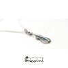 Collana con violino in argento