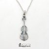 Collana con violino in argento