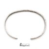 Bracciale personalizzabile rigido in argento brunito