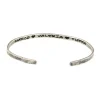 Bracciale personalizzabile rigido in argento brunito