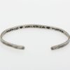Bracciale personalizzabile rigido in argento brunito