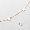 Collana stelle in argento dorato