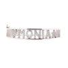 Bracciale Rigido con Nome in argento e zirconi